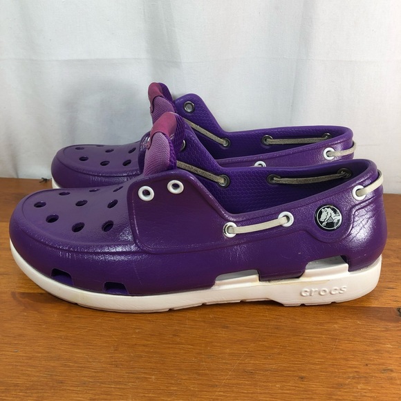 Crocs Shoes | Crocs Classic Boat Shoe. | Color: Purple | Size: 5.5 | Moxxxx's Closet